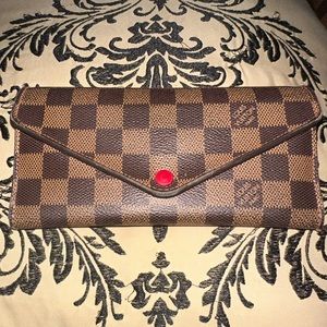 Louis Vuitton Damier Ebene Sarah Wallet